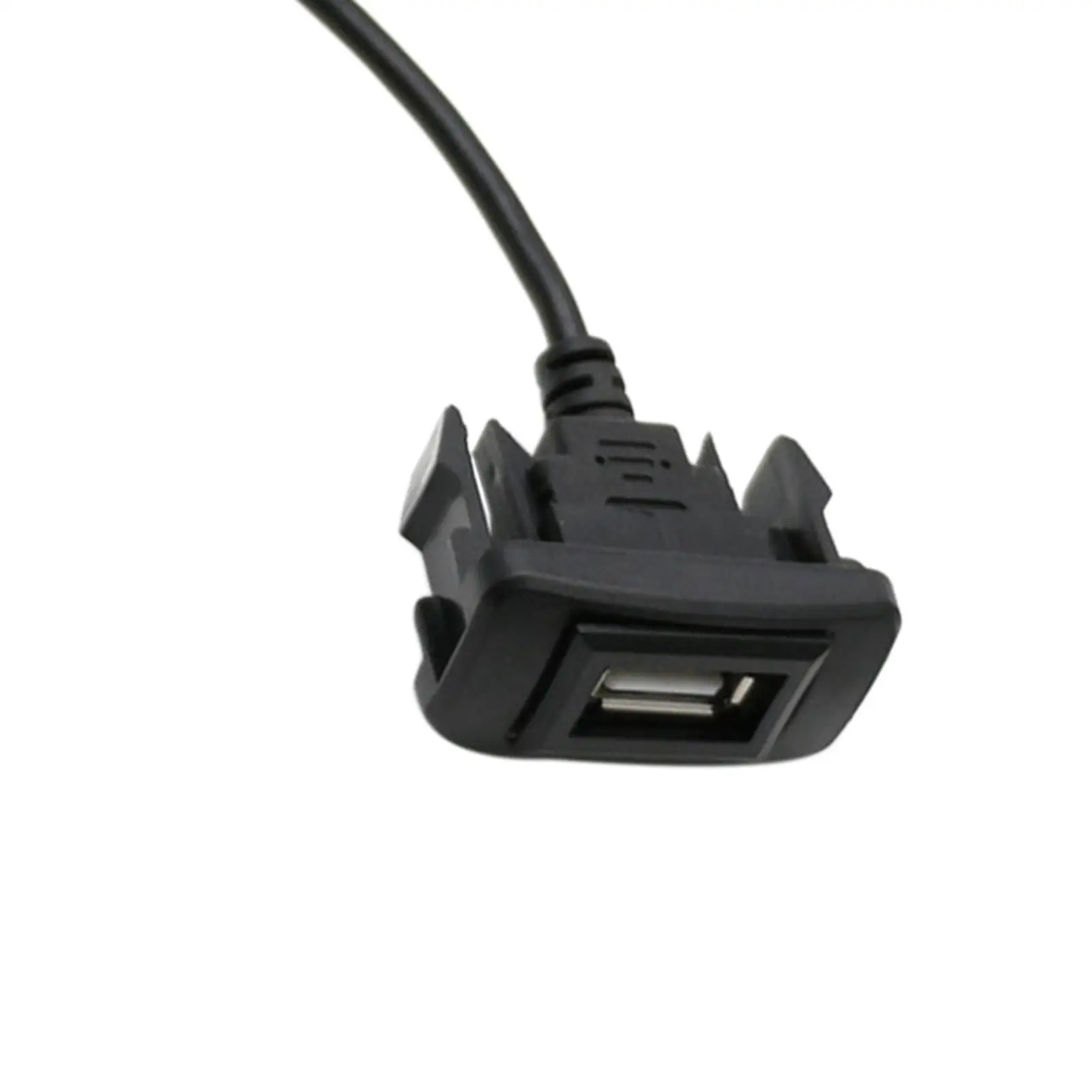 High Speed Panel Mount USB Extension Cable Male to Female Dashboard Socket Adapter Data Cable for Mobile Charging