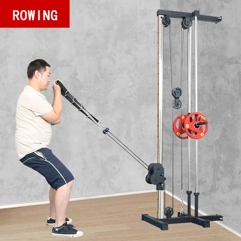 Wholesale Cable Machine Heavy Duty Fitness Gym Exercise Equipment Home Use Fitness Machine Home Wall Mount Cable Carton Unisex