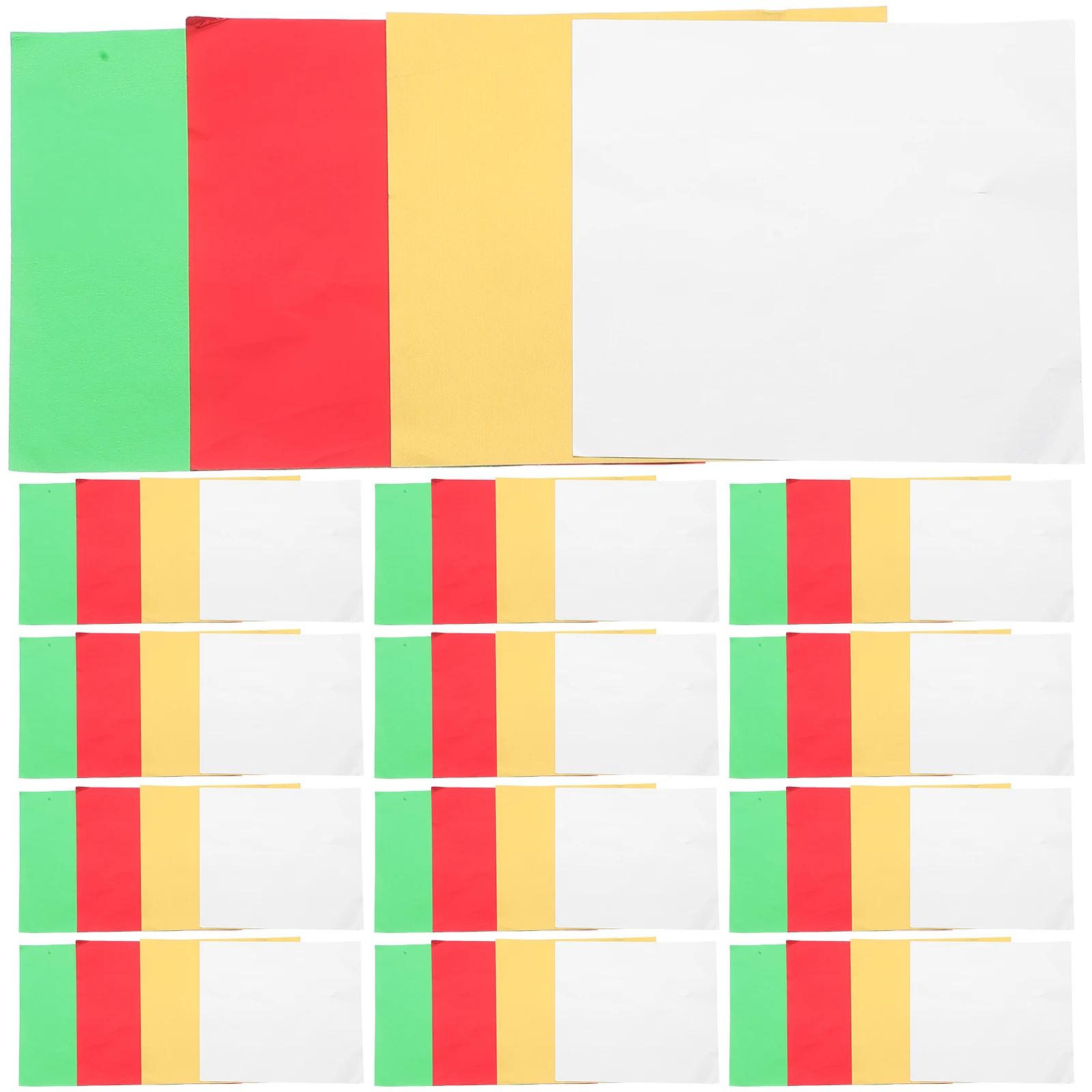 

400Pcs Christmas Candy Packaging Aluminum Foil Paper Shiny Wrappers for DIY Chocolate Caramel Lollipop Decoration Party