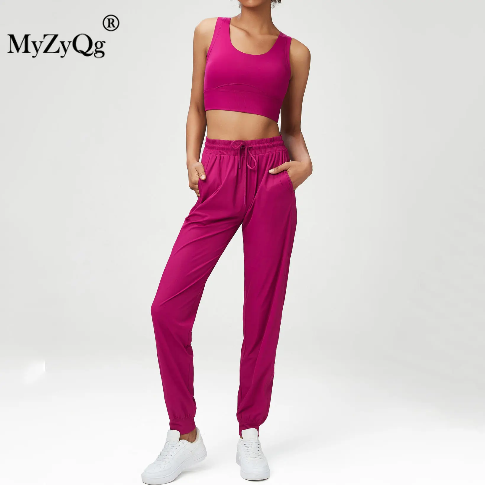 

MyZyQg Summer Women Casual Dance Yoga Bras Pant Set Sexy Mid Waist Tight Sports Fitness Workout Two-piece Pant Suit