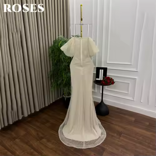 ROSES Pearl Gorgeous Prom Dress Sweetheart Off the Shoulder Hollow Prom Gown with Fishbone Shiny Sequins Formal Gown Customized - Image 5