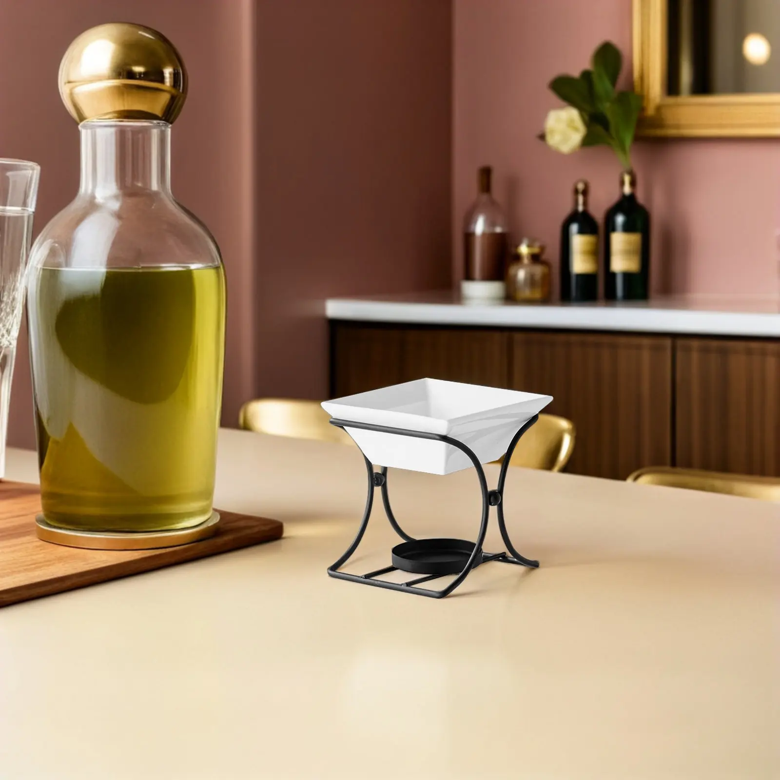 

Набор из 2 керамических кастрюль для фондю: для сыра, масла, шоколада, карамели. Мини-набор для фондю с эффективным сохранением тепла.