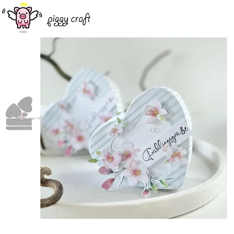Piggy Craft metal cutting dies cut die mold Love Box Frame Scrapbook paper craft knife mold blade punch stencils dies