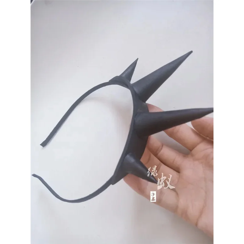 2025 aaa 게임 헬테이커 루시퍼 뿔 왕관 머리띠 헤드웨어 코스프레 소품 액세서리 헤어 클립