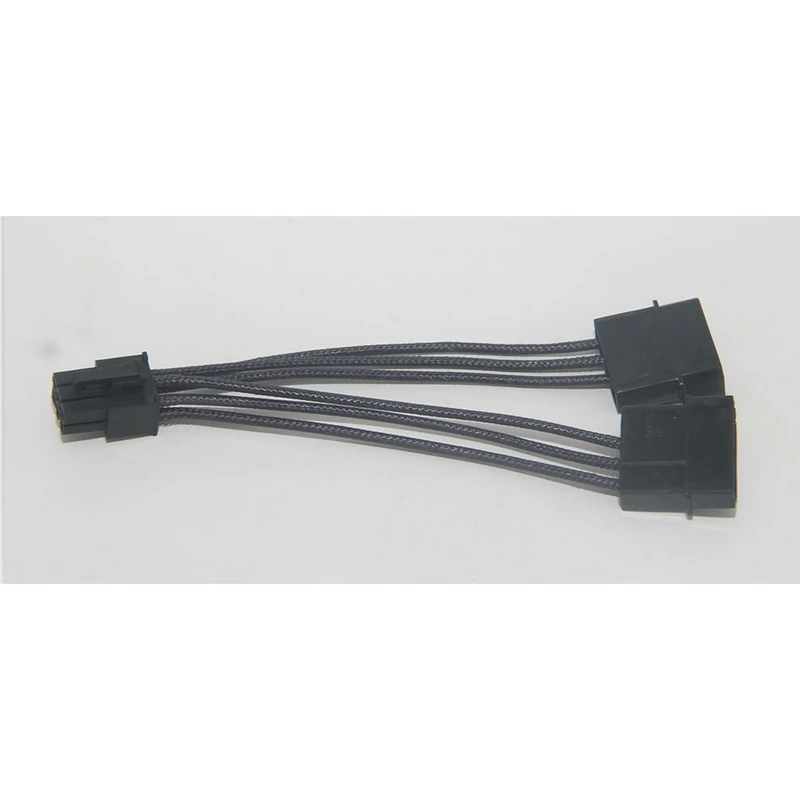 Двойные кабели адаптера питания Molex с 4 контактами на 6-контактный PCI-E для видеокарты