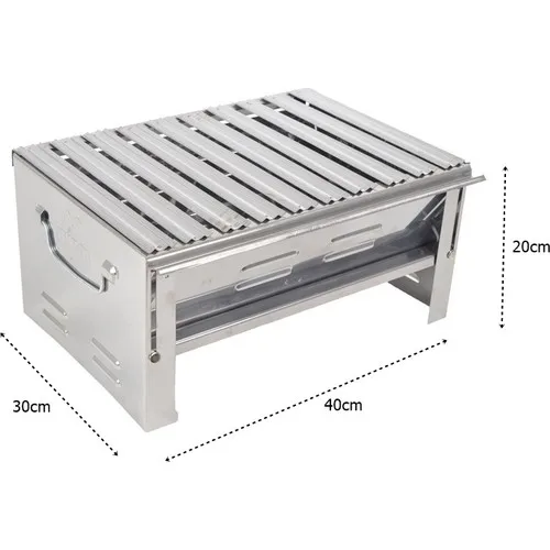 Barbecue Cart Trial Balance Chrome Steel Folding Practical Bussing Barbecue