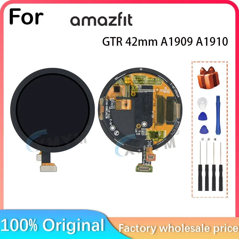 For Amazfit GTR 42mm A1909 A1910 Smart Watch LCD Display + Touch Panel Digitizer For Amazfit GTR 42mm A1909 A1910 Amoled Display