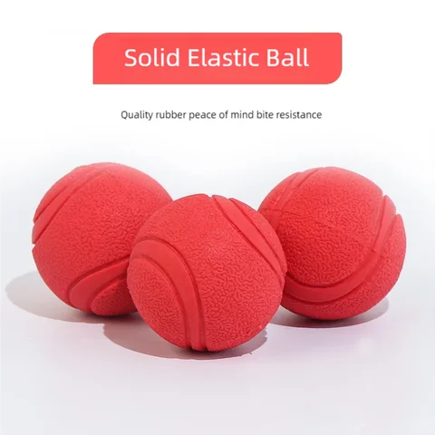 Bouncy Solid Rubber Dog Ball