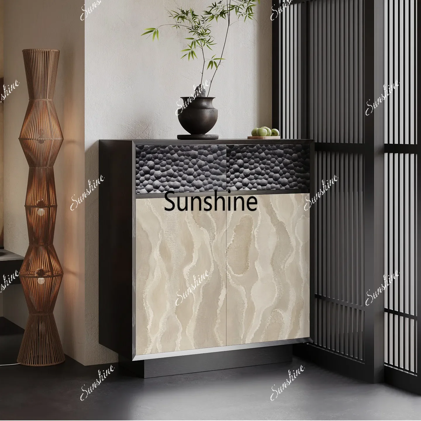Premium sense chest, bedroom against the wall integrated locker, free installation drawer cabinetTJ