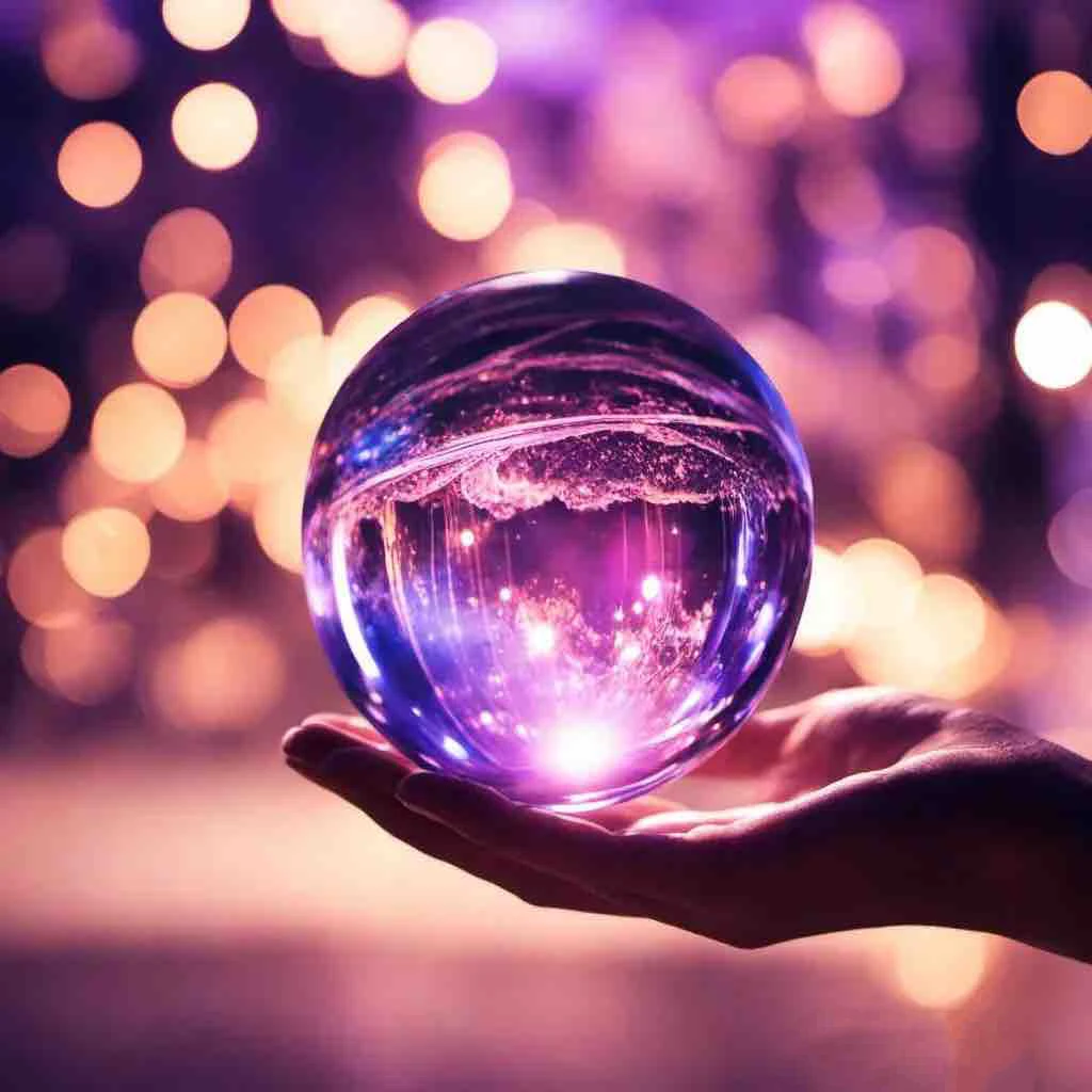 

DSPE Purple Acrylic Ball For Contact Juggling Toy Magic Tricks Professional Player Floating Effect Street Performance