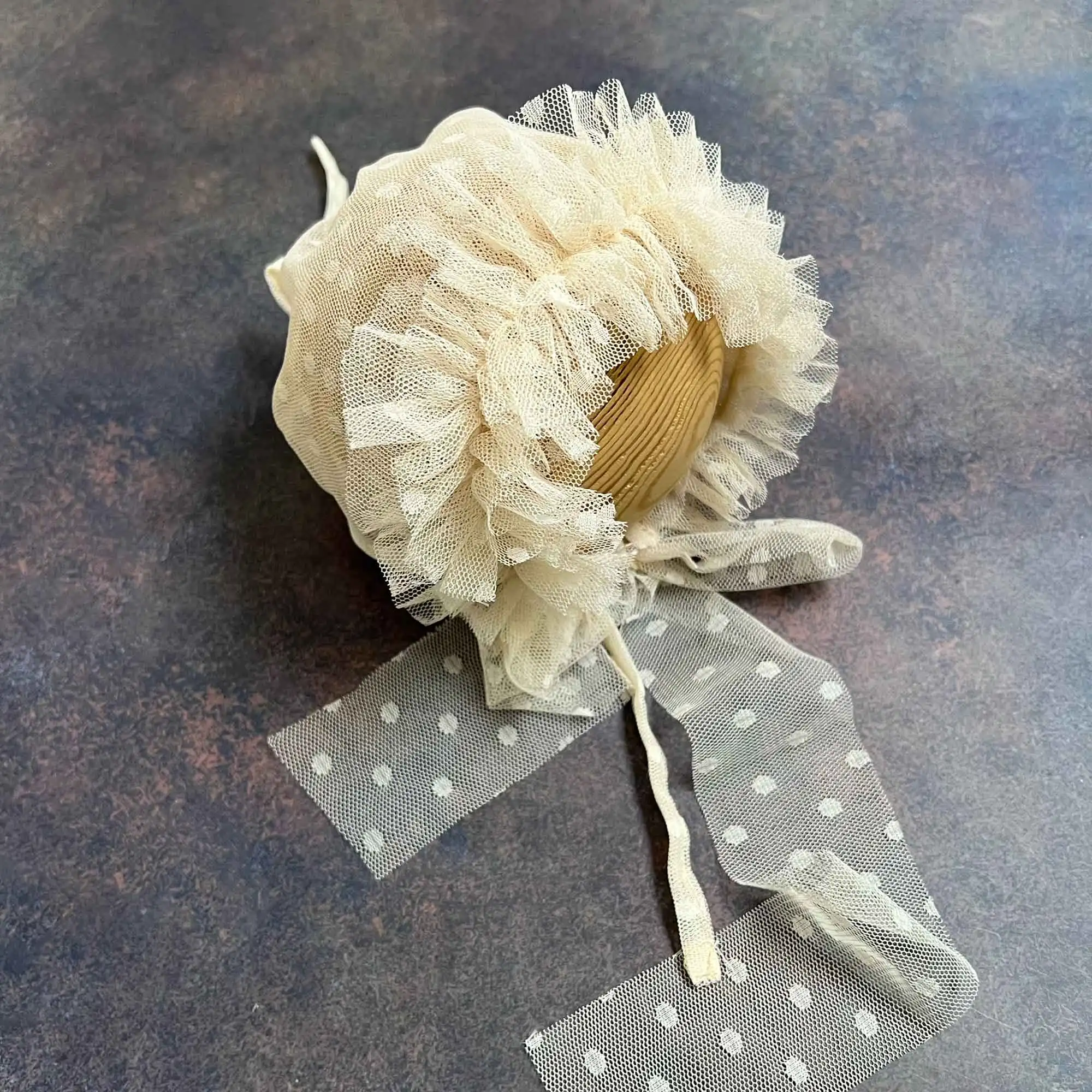 

Don&Judy Hat For Newborn Baby Girl Polka Dot Tulle Hats Baby caps for Photography Cute Girl Princess Photoshoot