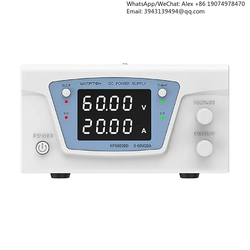 

KPS6020D 1200w High Power Stabilized Power Supply 60v 20a Adjustable Dc Power Supply