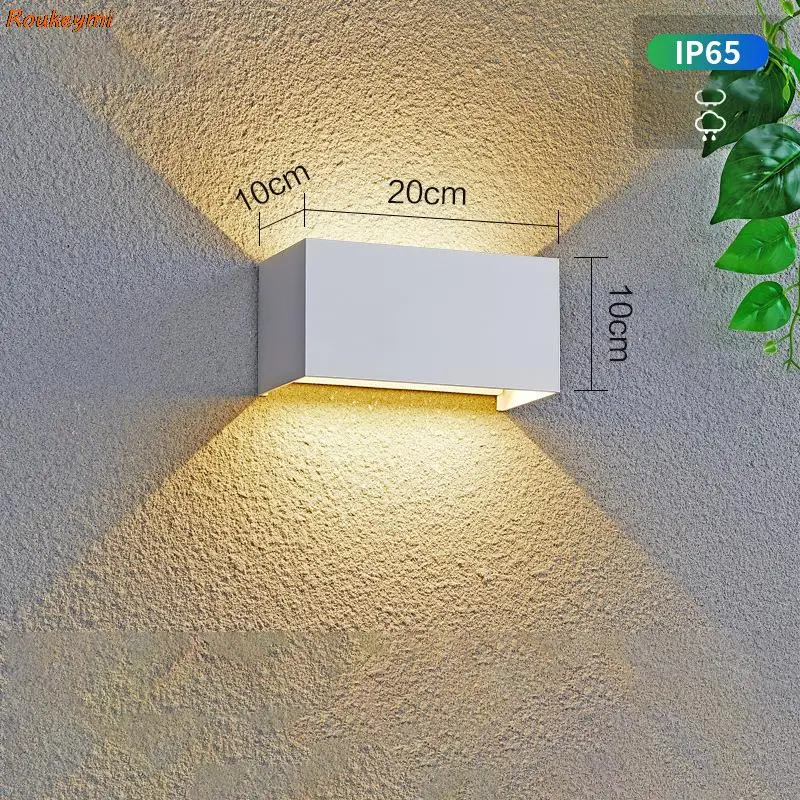 

LED Waterproof Indoor Outdoor Aluminum balcony light Wall Mounted Cube Garden Porch Light outdoor decoration esterno terrazza