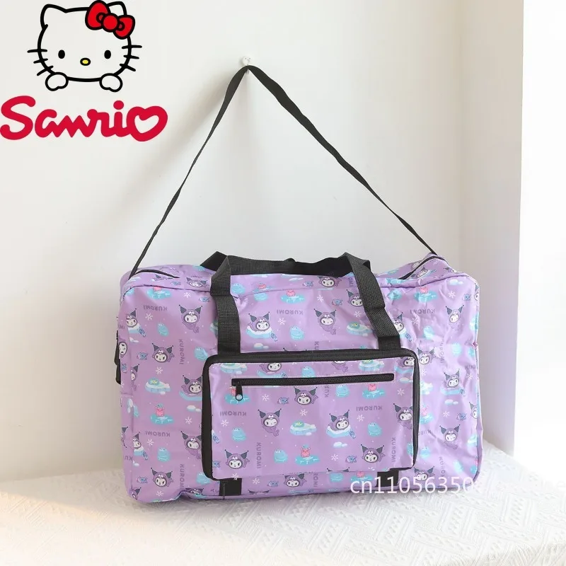  New Women's Travel Pack Large Capacity Portable Luggage Package Short Distance Storage Bag Cartoon Foldable Boarding Pack