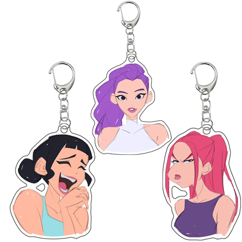 

K-Pop Demon Hunters Preorder Huntr-x Keychain Anime Classics Game Collection Gift - Fan Art Self Made Acrylic Charm