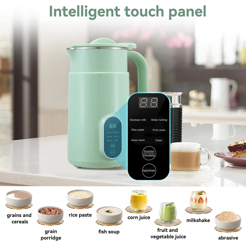 AD24-موزع حليب الصويا الكهربائية آلة كسر الجدار لحليب النباتات محلية الصنع، حليب الشوفان، صانع حليب الصويا