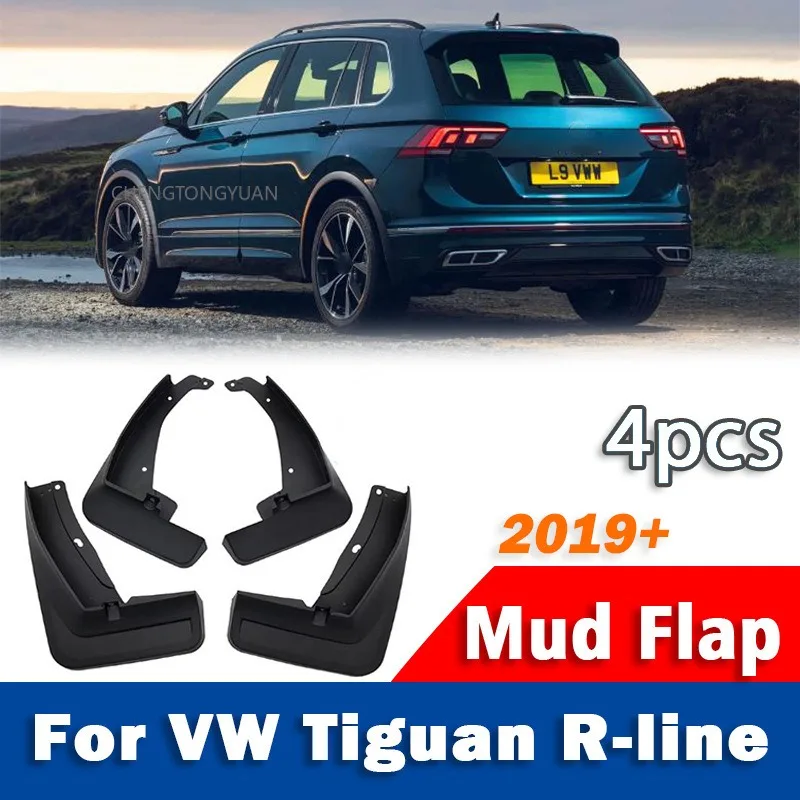 Car Mudguard for Volkswagen VW Tiguan L R-Line 2019-2024 2019 2020 2021 2022 2023 Accessories Mud Flap Splash Fender