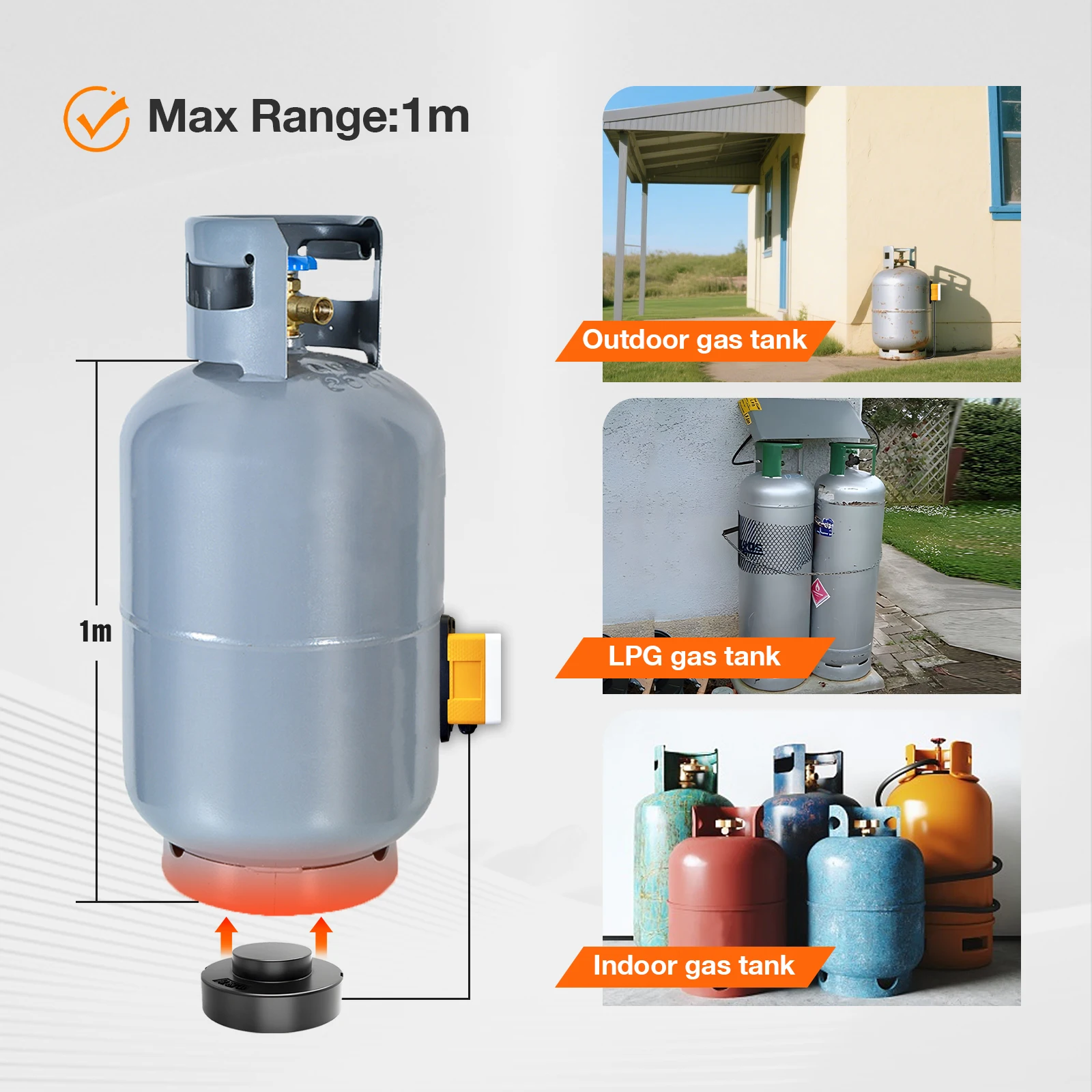 Moray ME204W New Arrival High Accuracy Customized Non-Contact Small LPG Tank Liquid Level Gauge Level Monitor