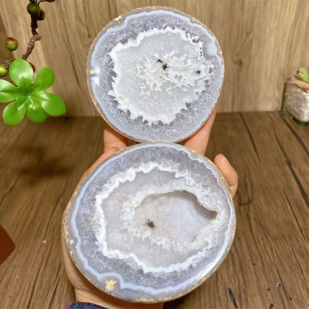 Natural Shiny Druzy Agate Geode Stone Healing Crystal Reiki Energy Home Decor Ornaments Lucky Gifts
