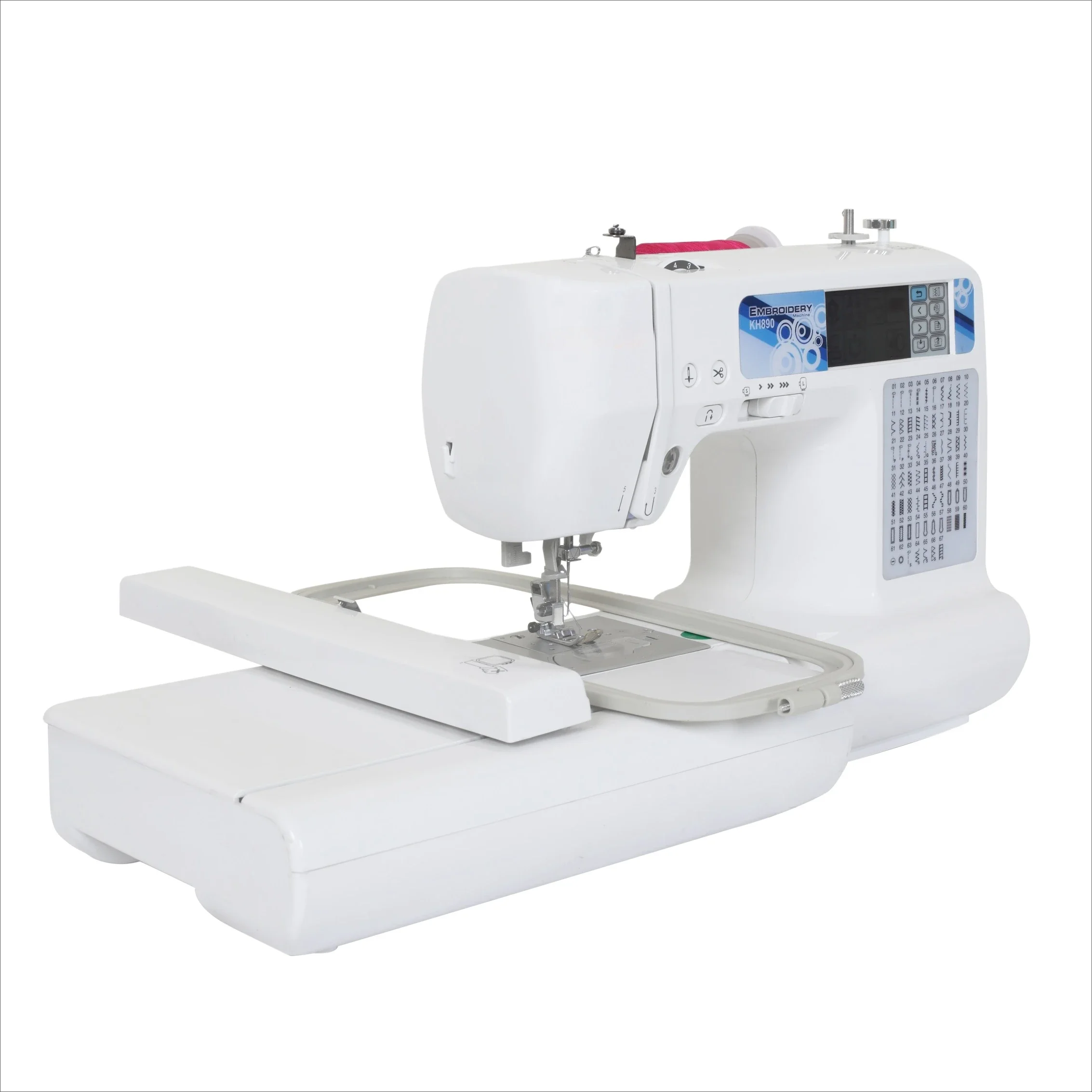 JK890 Automatic Single Head Multi-Stitch Sewing Embroidery Machine Household Computerized Reliable Motor Gear New