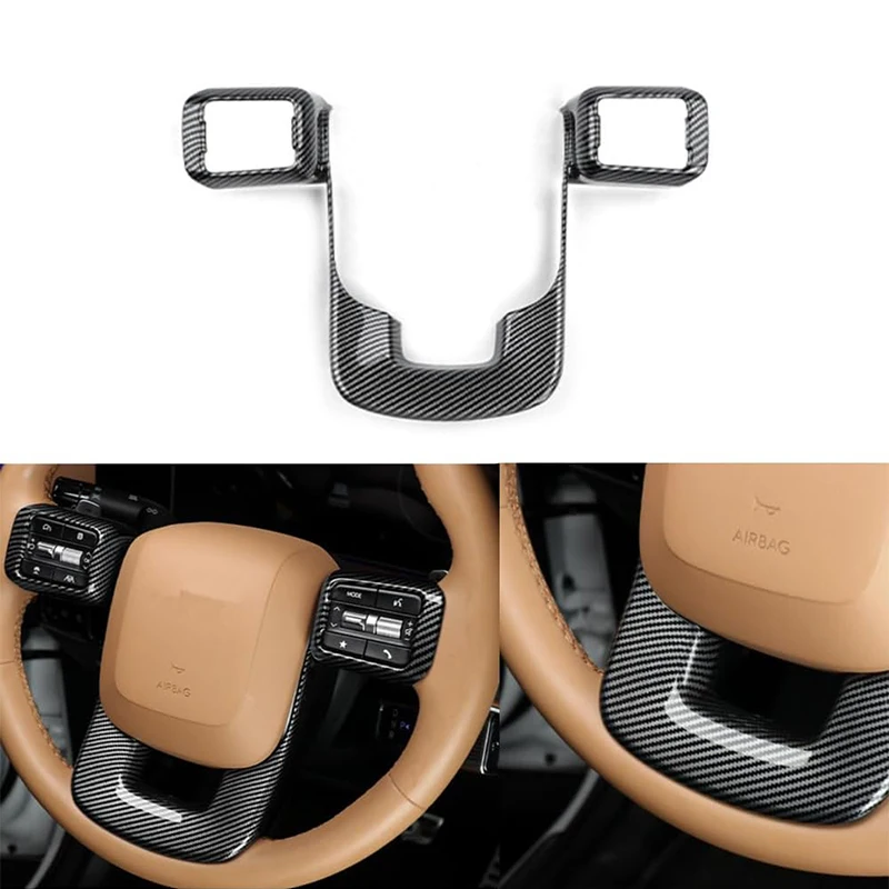 

Защитная панель на руль автомобиля из АБС-пластика, защитная рамка, молдинг, отделка, наклейка для Hyundai Santa FE 2023 2024, аксессуары