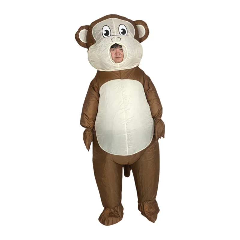 

Adult inflatable holiday costume monkey one-piece party inflatable dress up Halloween Christmas funny suit cosplay party costume