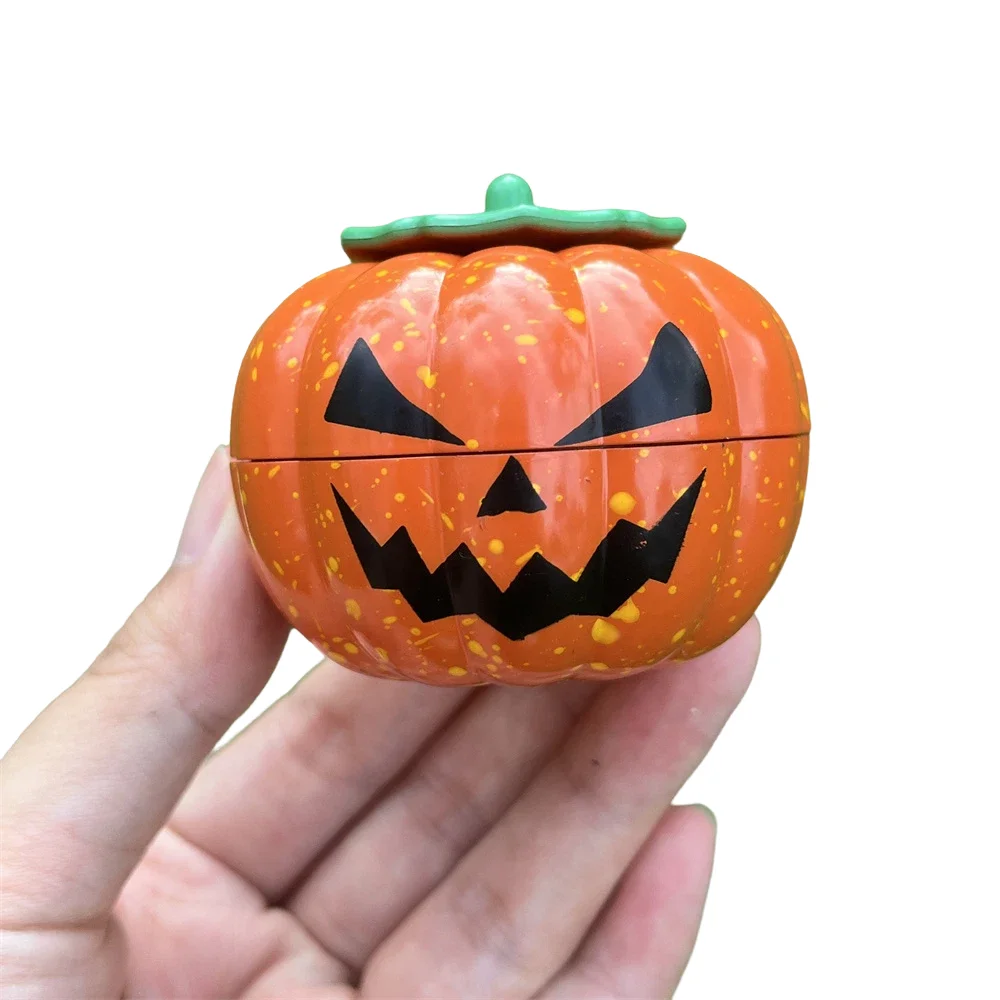 Pumpkin Shape Grinder Cartoon Smoke Manual Tobacco Herb Alloy Mill Spice Crusher Accessory Christmas Halloween Gifts