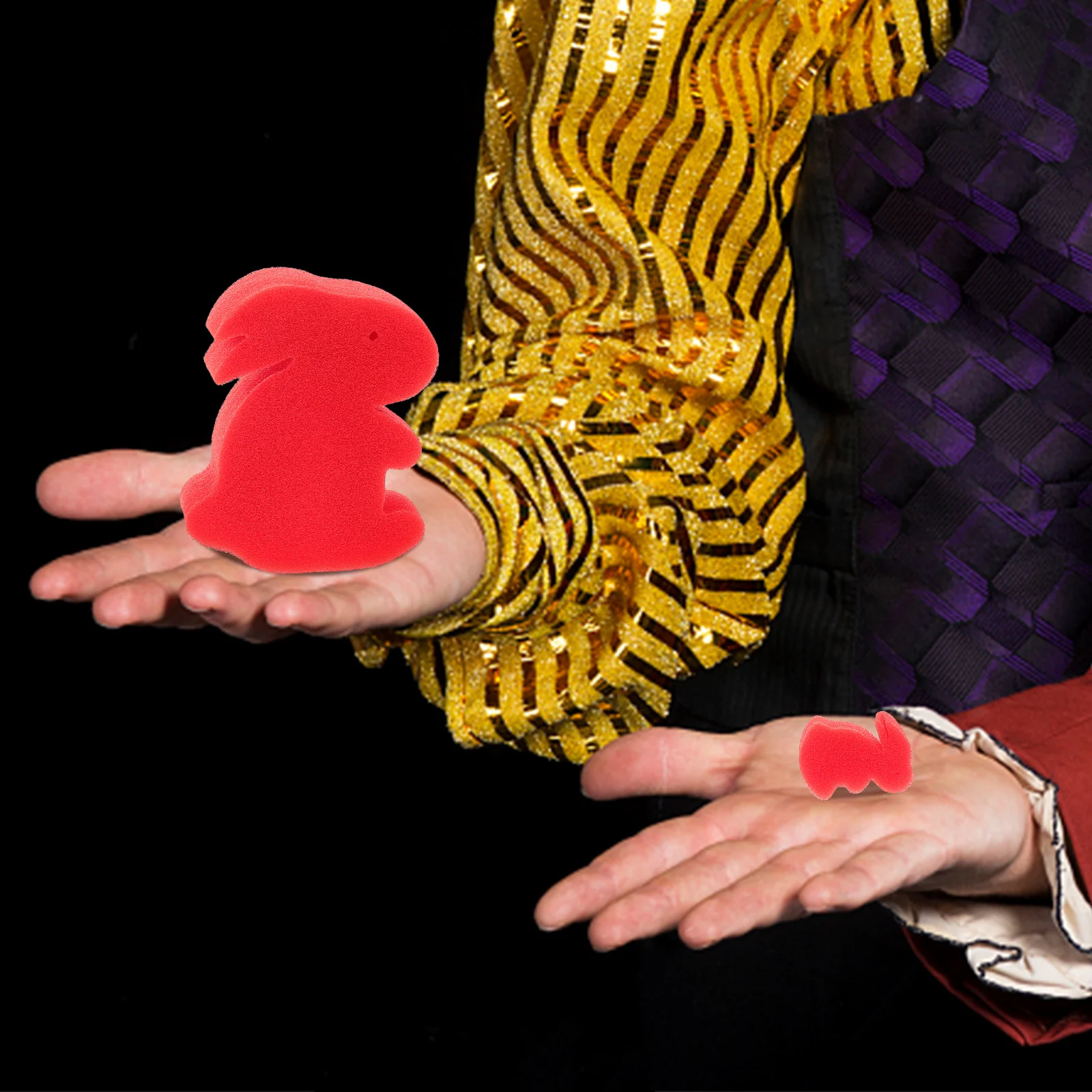 스폰지 토끼 1세트 귀여운 만화 토끼 소품 근접 마술 무대 공연 파티 엔터테인먼트 기믹 스폰지 볼