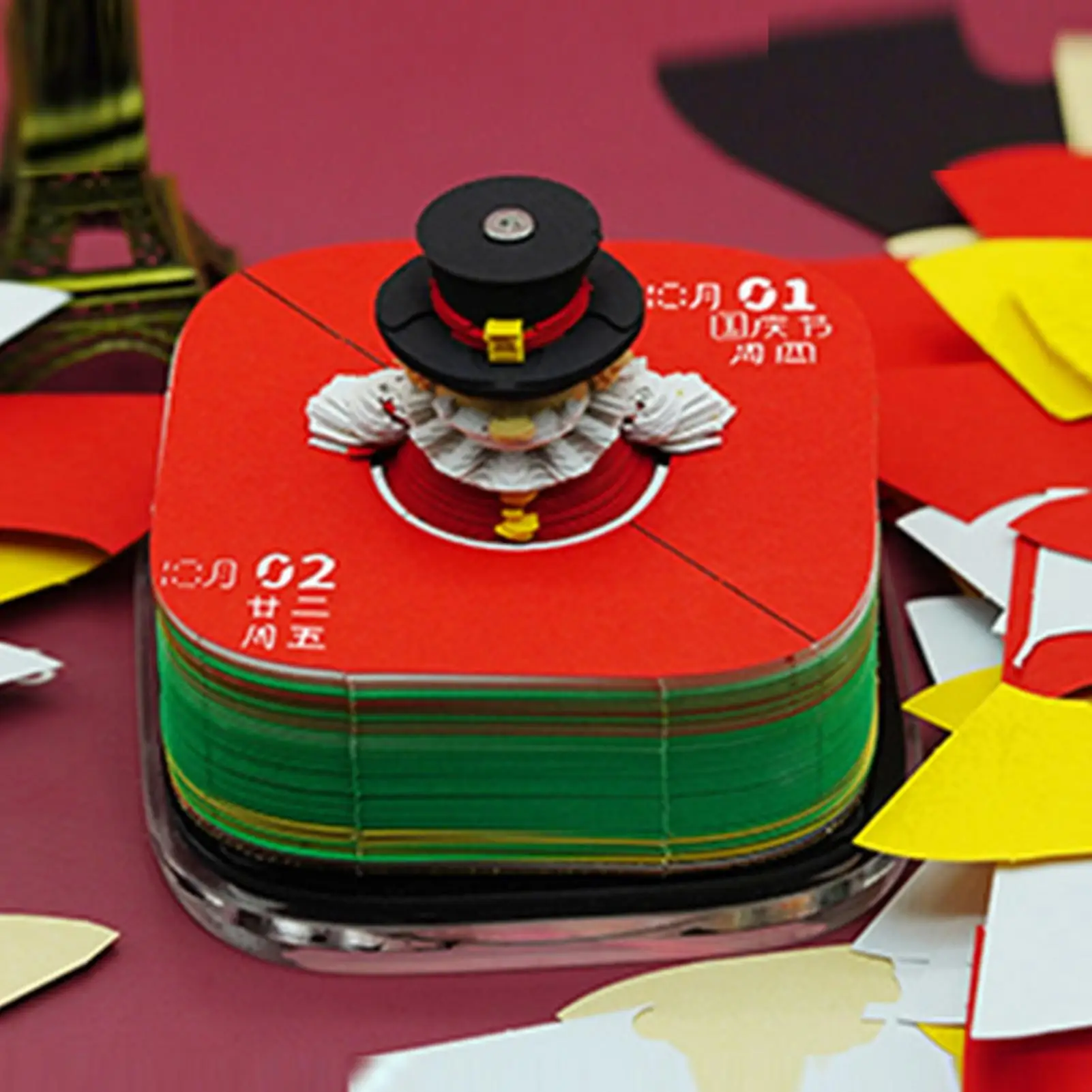 Uurwerk Kalender 3D Circus Performer Bureaukalender Organisator Schema Kladblok Voor Tijdmanagement Dagelijkse Planning Karwei