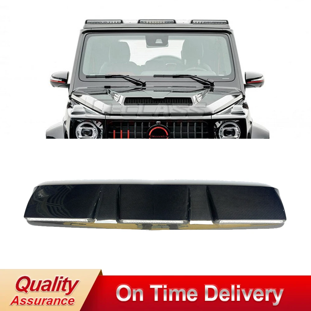 

Сухой карбоновый спойлер на крышу в стиле M для 2019 лет + W464 G Class G63 G500 G350 Передние фонари На крыше Передний спойлер