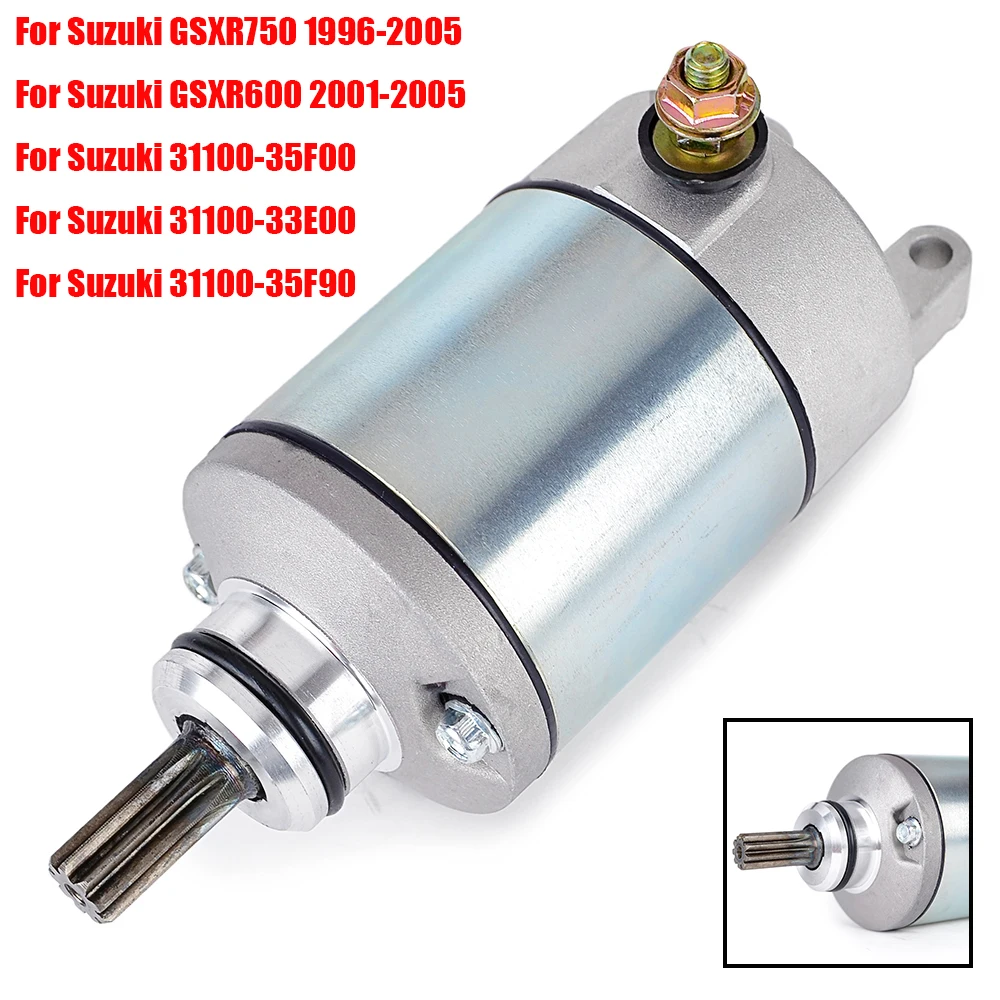 GSX-R GSXR 750 600 Starter Motor For Suzuki GSXR750 GSXR600 DR-Z250 DR250R GSR400 GSR600 GSR 400 600 31100-13E00 31100-35F00