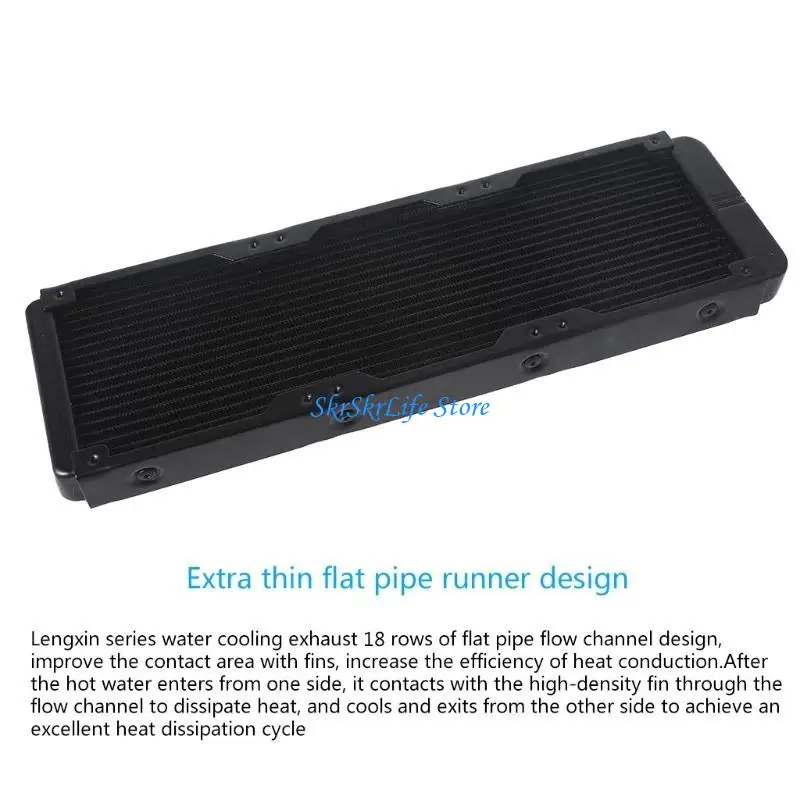 E65E 1/4 Aluminum 18 Pipe Heat Exchanger Radiator for Computer CPU CO2 Water