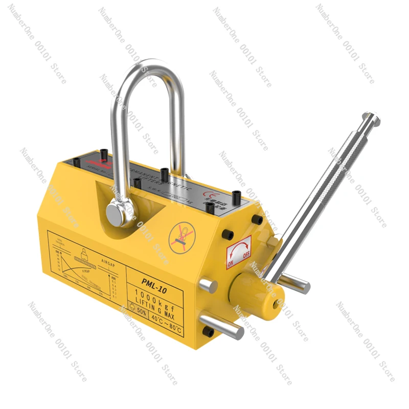 Jack Magnetic Crane 600kg Permanent Magnet Sucker 1 Ton 2T Hoisting Industrial Mold Magnet Hanger