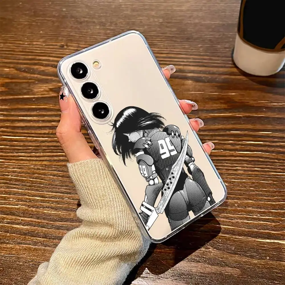 

Gunnm M-Manga Phone Case For SamsungA10 A12 A31 A40 A70 Transparent Cover Case