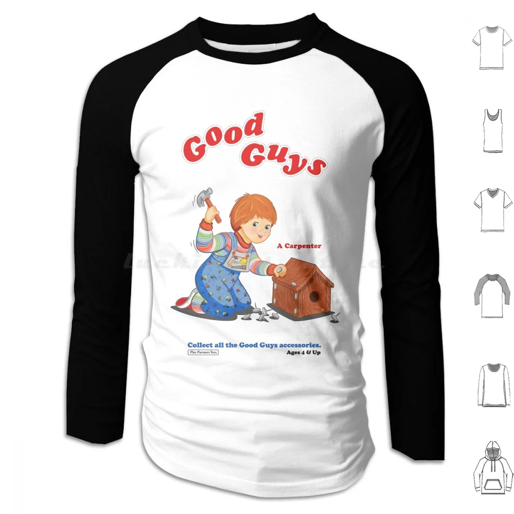 Good Guys-Carpenter-Child'S Play-Chucky Hoodie cotton Long Sleeve Childs Play Chucky Good Guys Good Guys Doll Horror