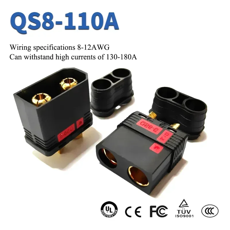 Spina aeronautica per batteria al litio ad alta corrente QS8 serie 130-180A QS8P-S/QS8P-L/QS8P-U per carrello elevatore modello