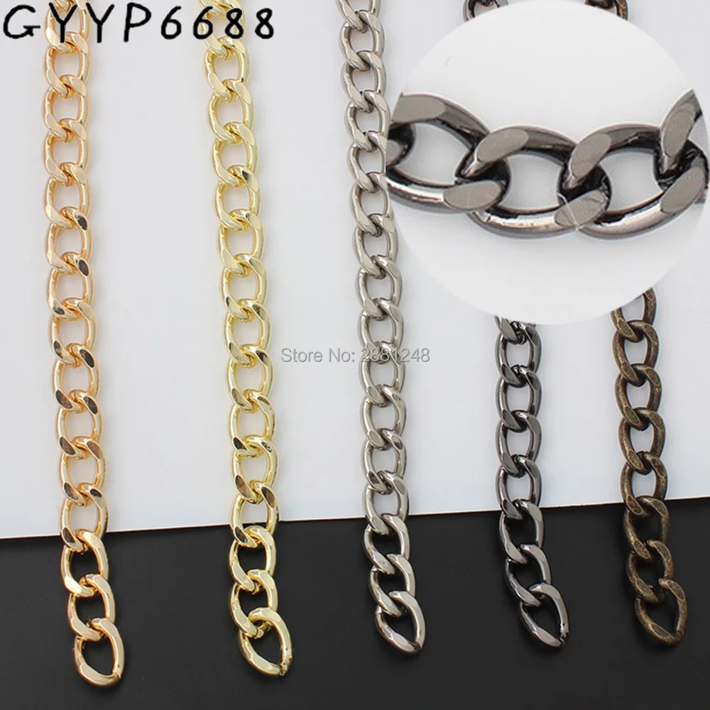 

3.0mm 17x12mm 6 colors metal chain strap bag parts easy matching DIY handles Accessory Factory Quality Plating Cover Wholesale