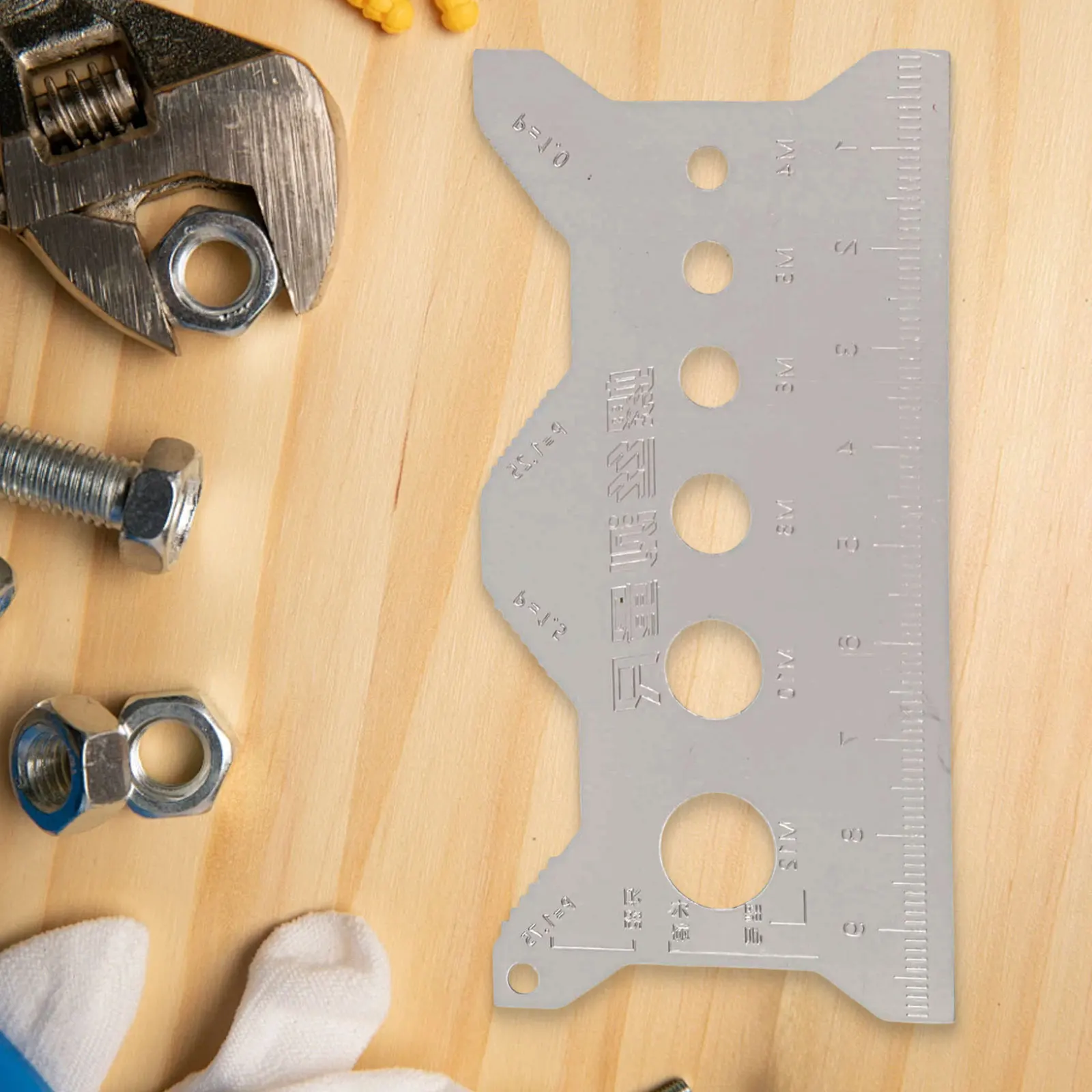 DIY Measuring Devices Measuring Screw Cards Clear Easy-to-read Scales Measuring Equipment For DIY Measurement Device