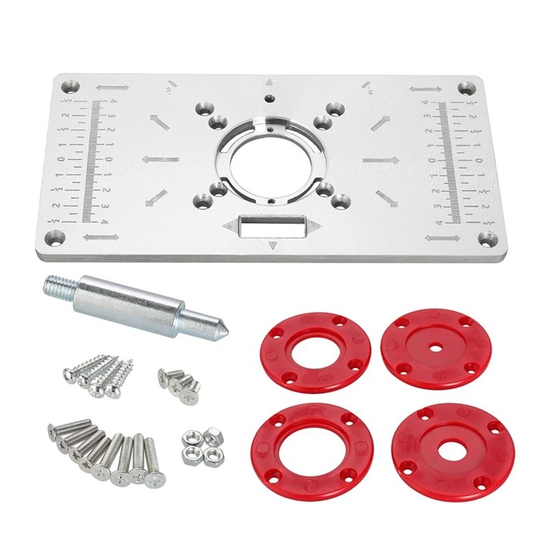 

Woodworking Edger Aluminum Alloy Flip Board For Woodwork Cutting Slotting Insert Plate Trimming Power Tools