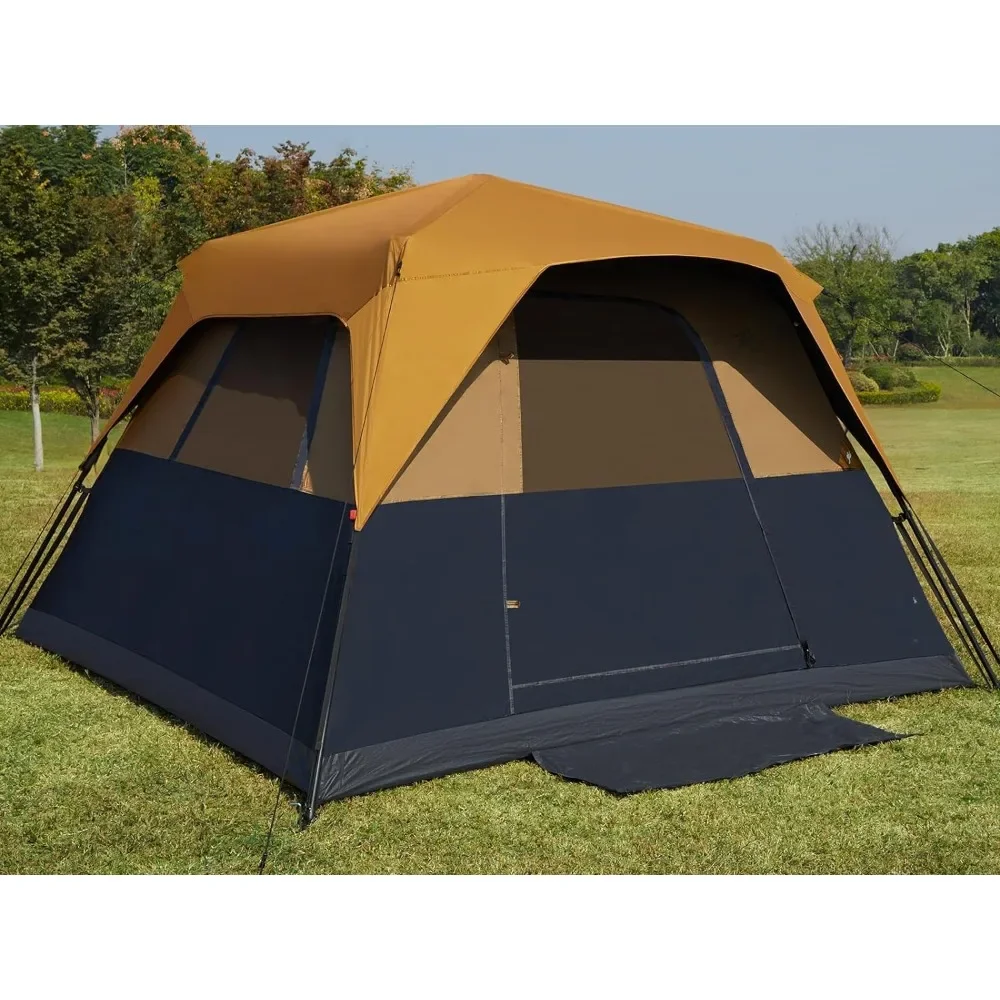 

Camping Tent, 6 Person Blackout Instant Cabin Tents for Family with Rainfly, Easy Setup, Water-Resistant, Camping Tent