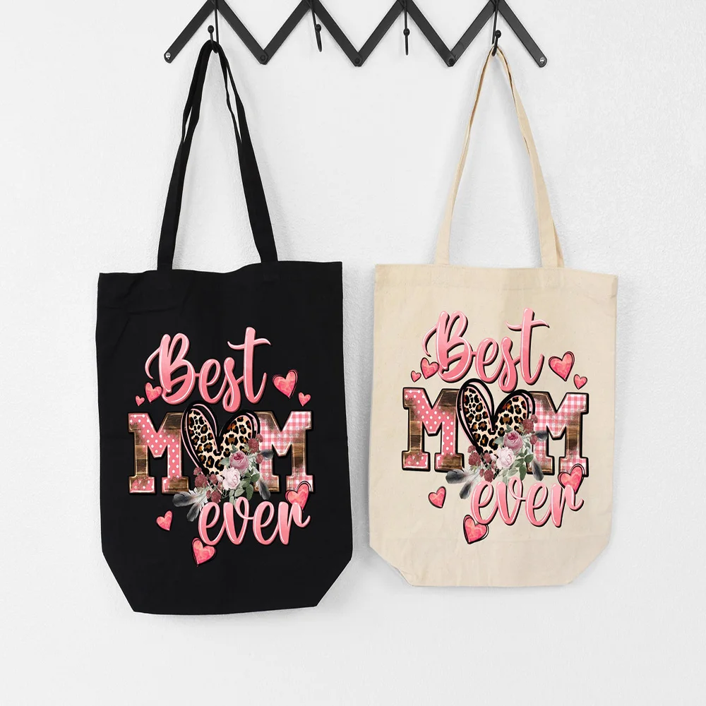 

Portable Canvas Tote Bag Personalized Outdoor Photo Custom Motto Text Print Foldable Bag For Women Sports Travel Gift