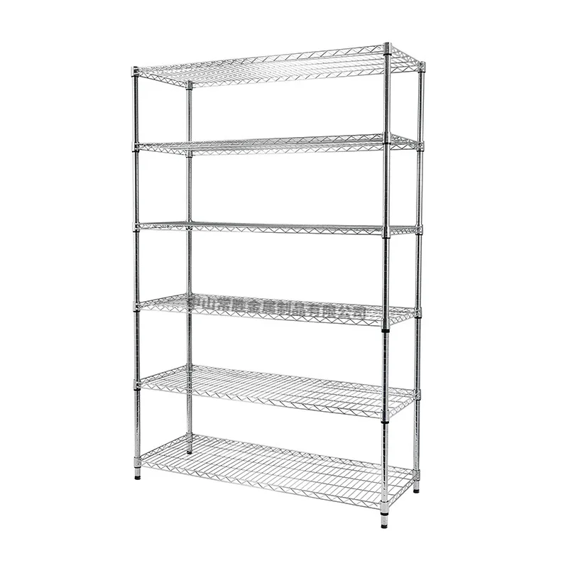 Electroplating chrome wire mesh rack factory material display rack stainless steel shelf anti-static shelf manufacturer