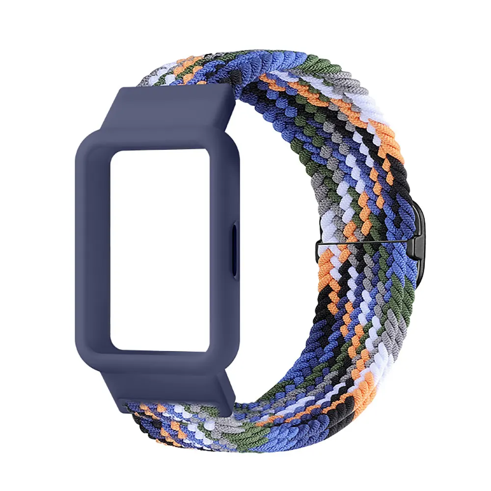 حزام ساعة + حافظة لهاتف سامسونج جالاكسي Fit3 Fit 3 نايلون قابل للتنفس سوار معصم SmartWatch Watchband حلقة مرنة