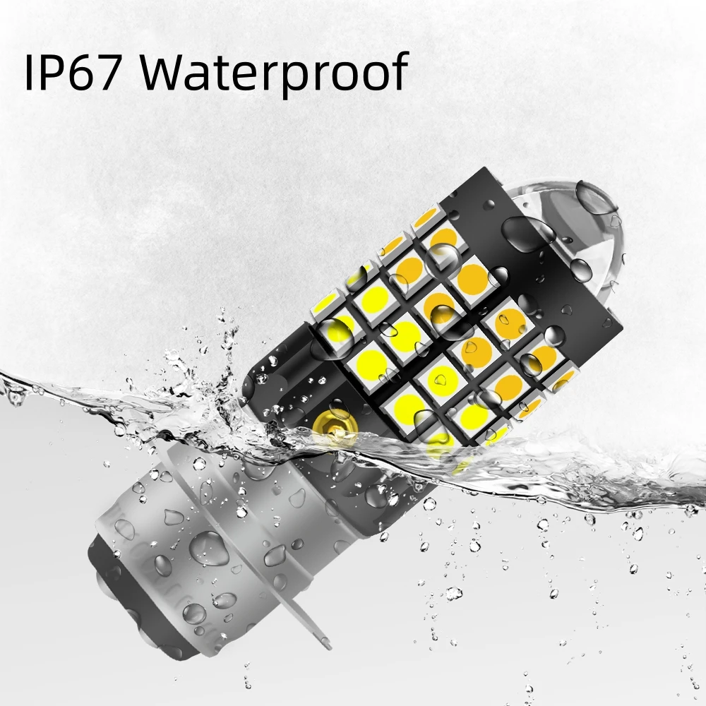 أضواء LED للدراجات النارية H4 H6 BA20D P15D موتو سكوتر الضباب ضوء مشرق أصفر أبيض ثنائي اللون Motobike المصباح 12-80 فولت 1 قطعة