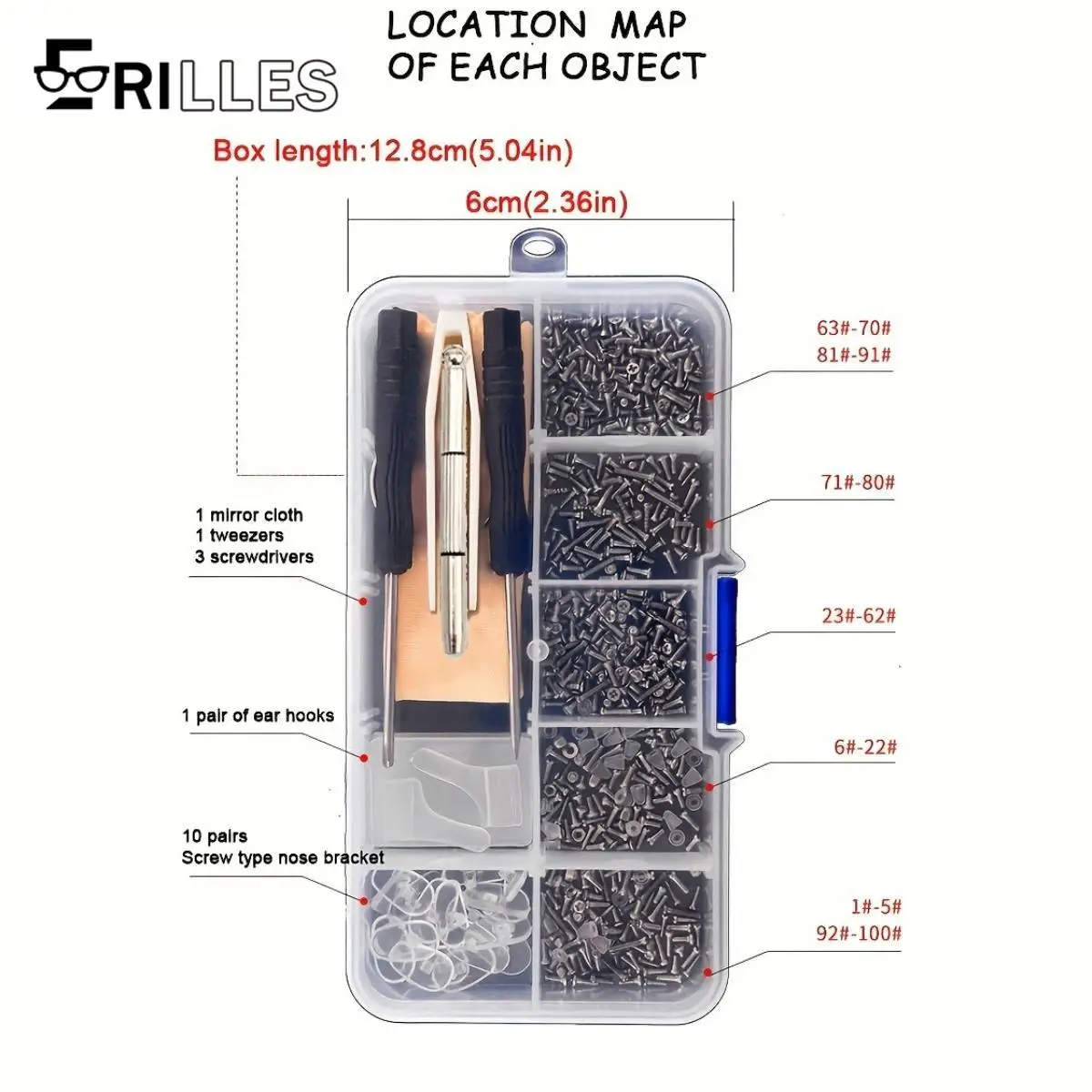 1set Gläser Reparatur Kit Brillen Sonnenbrille Schrauben Sets Mutter Nase Pad Optische Werkzeug Teile für Gläser Sonnenbrille Schmuck watche