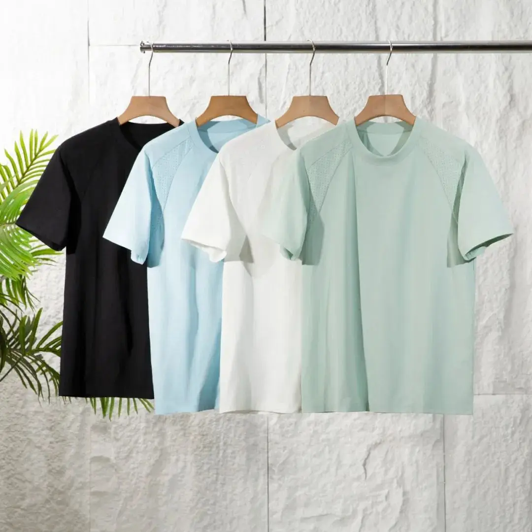 تي شيرت Qui Dry Laser مثقوب فضفاض مناسب ثلاثي الأبعاد مصمم ort Sve تي شيرت قطني مسامي للرجال والنساء للاستخدام الخارجي #2