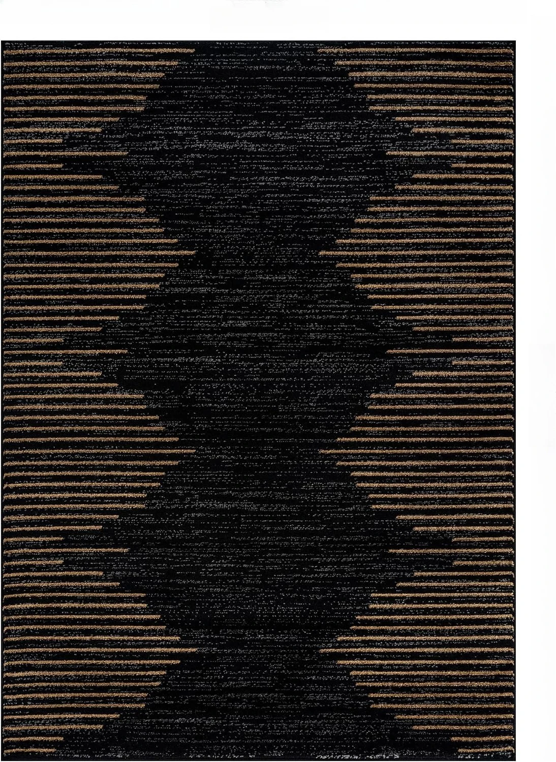 Bohemian Stripe Area Rug, Stain Resistant High Traffic Carpet for Living Room Kitchen Bedroom Dining Home Office, Camel