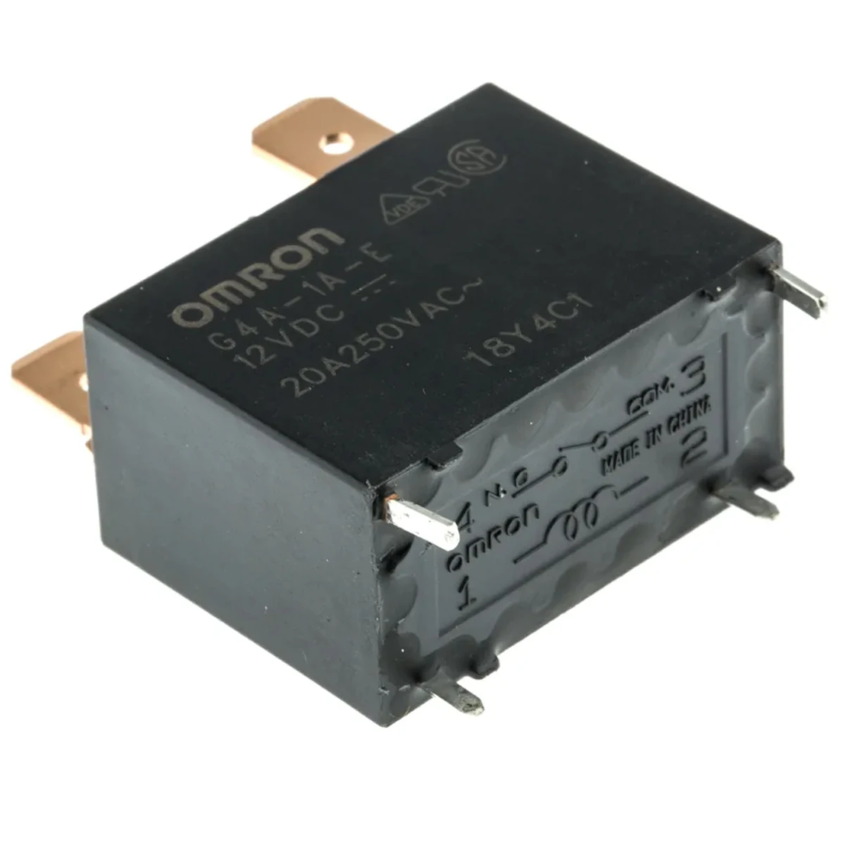 10 Uds original G4A-1A-E DC12 DC24 G4A-1A-E-12VDC G4A-1A-E-24VDC 4 pines 20A 12V 24V relé GEN PÚSO SPST complemento, 15,7x30,1mm