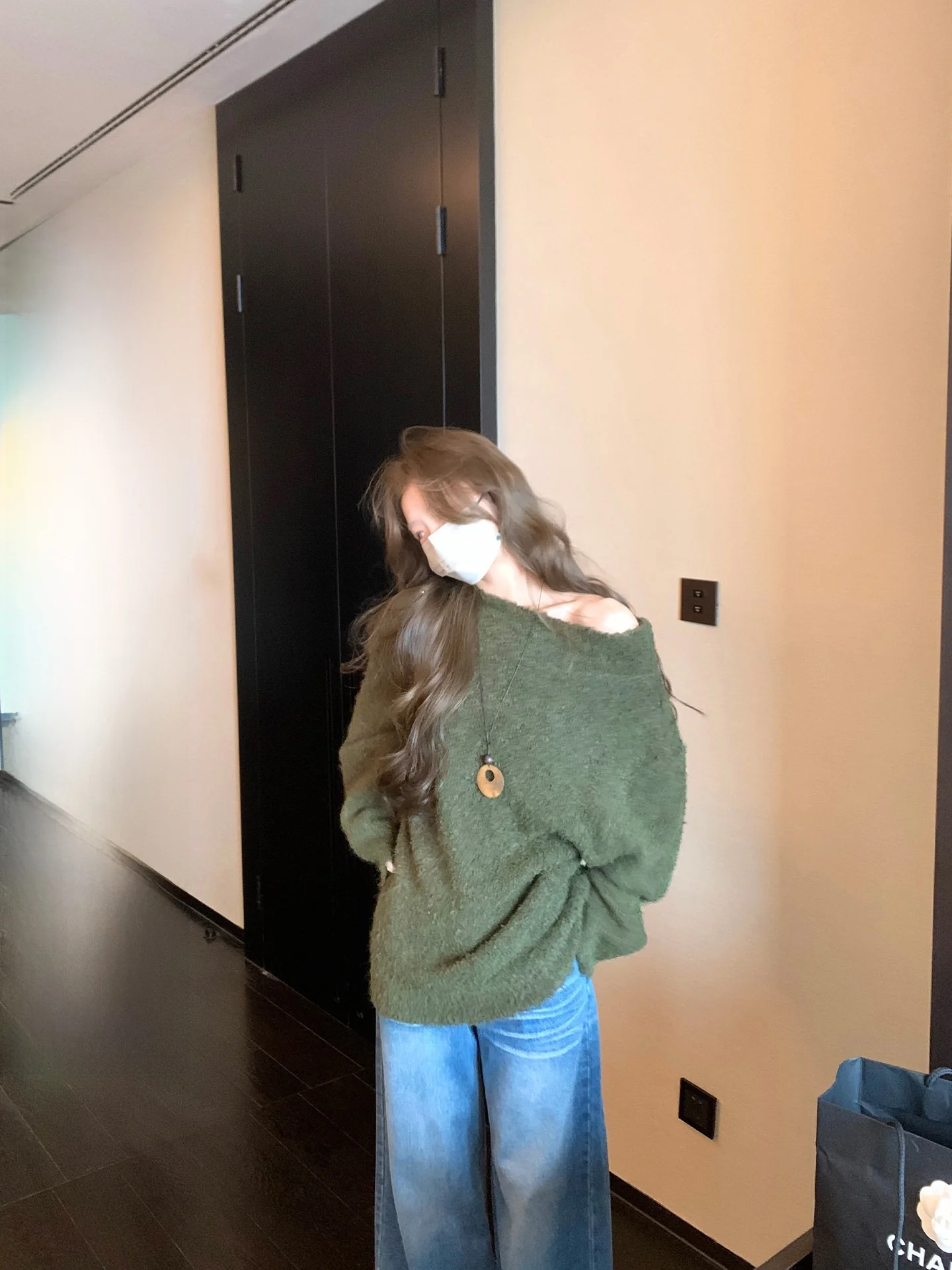 

Серия Cloud Sensation: Женский вязаный свитер с длинными рукавами, круглым вырезом, двусторонним дизайном, базовый слой, зимняя мода, корейский стиль