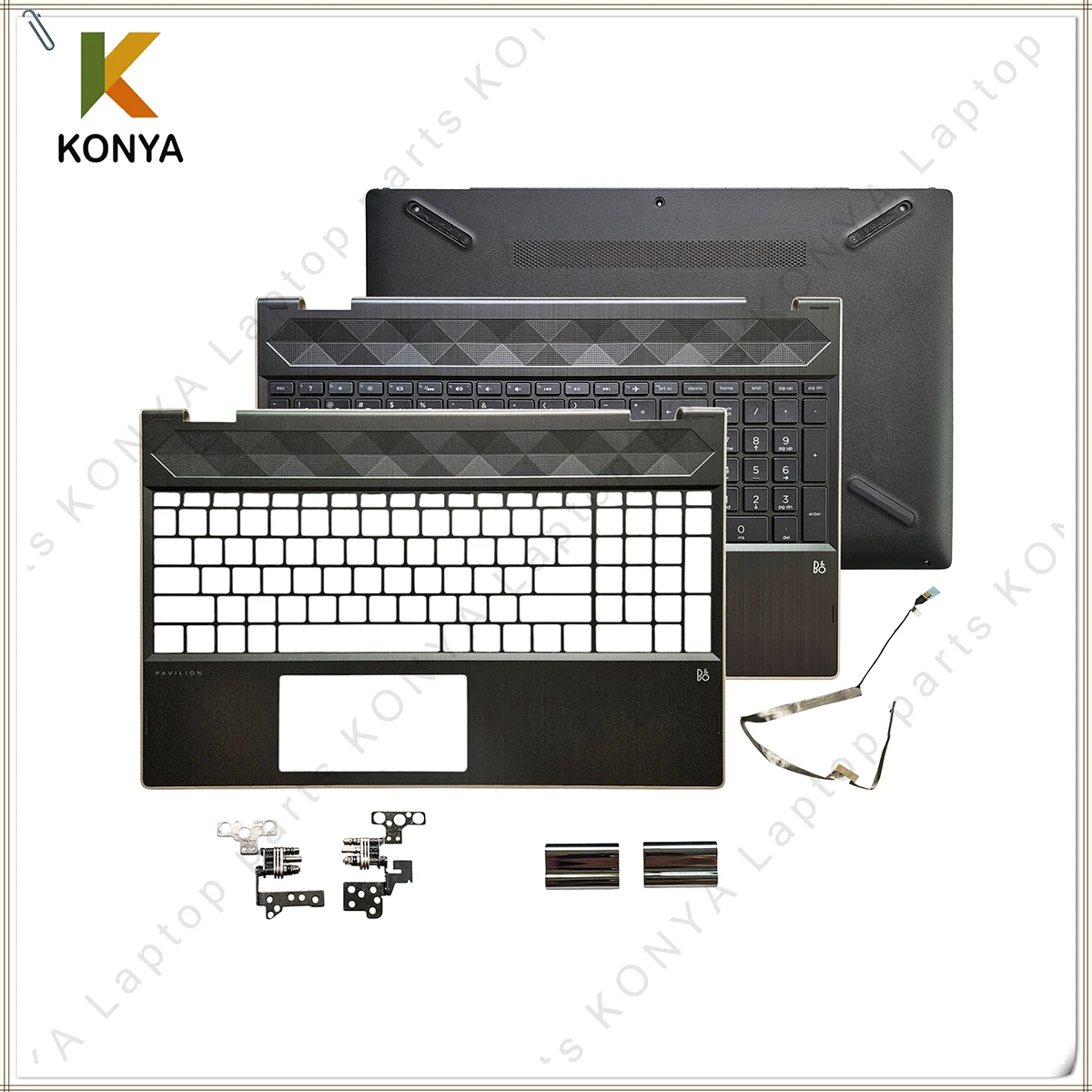 

For HP Pavilion X360 15-CR TPN-W132 Series Laptop LCD Back Cover/ Front Bezel/Palmrest/Bottom Case/Keyboard/Hinge/Parts